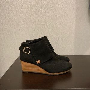 Dr.Scholls Suede Black Ankle Boots Size 7